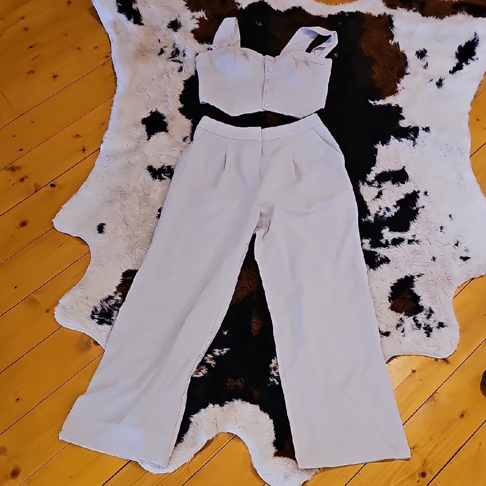 Elegant Cream Women's Jumpsuit